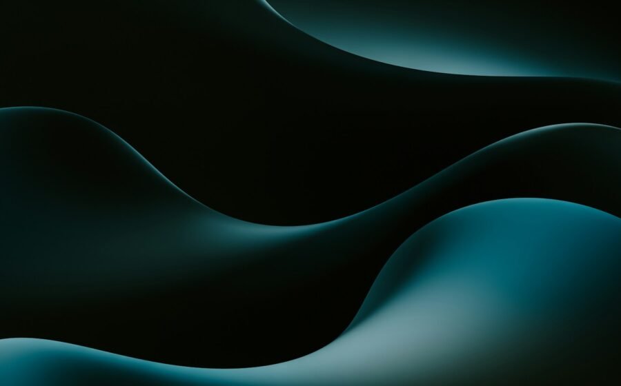 Abstract curved wave pattern; illustrative digital render, not the experimental material.
