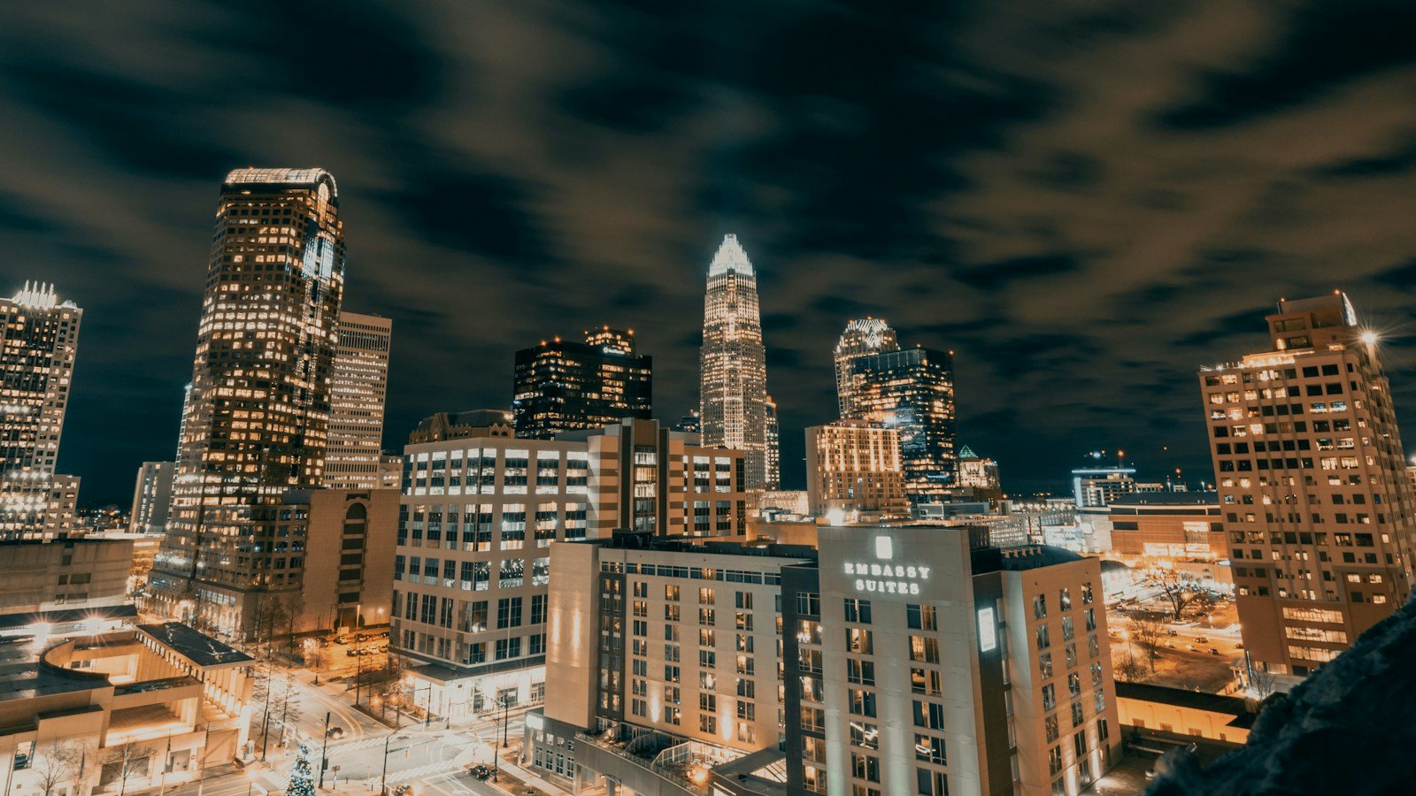 Charlotte North Carolina skyline illustrating coverage of Bank of America's third-quarter earnings
