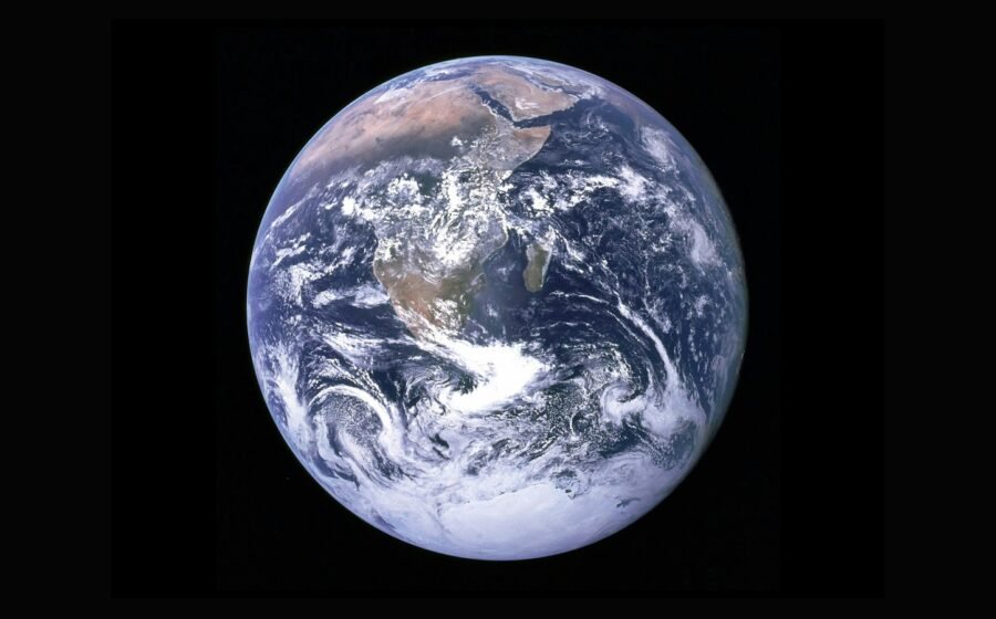 Earth viewed from space; archival NASA image, not a photograph of Christina Koch or her new appointment.