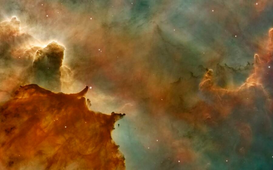 Colorful nebula in space; illustrative image, not NGC 7129